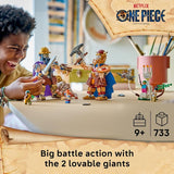 LEGO ONE PIECE Dorry vs Brogy Giants of Little Garden 75644 Building Toys for Boys Girls Ages 9 4 Minifigures Posable Giant Figures 733 pieces Gift for Birthdays