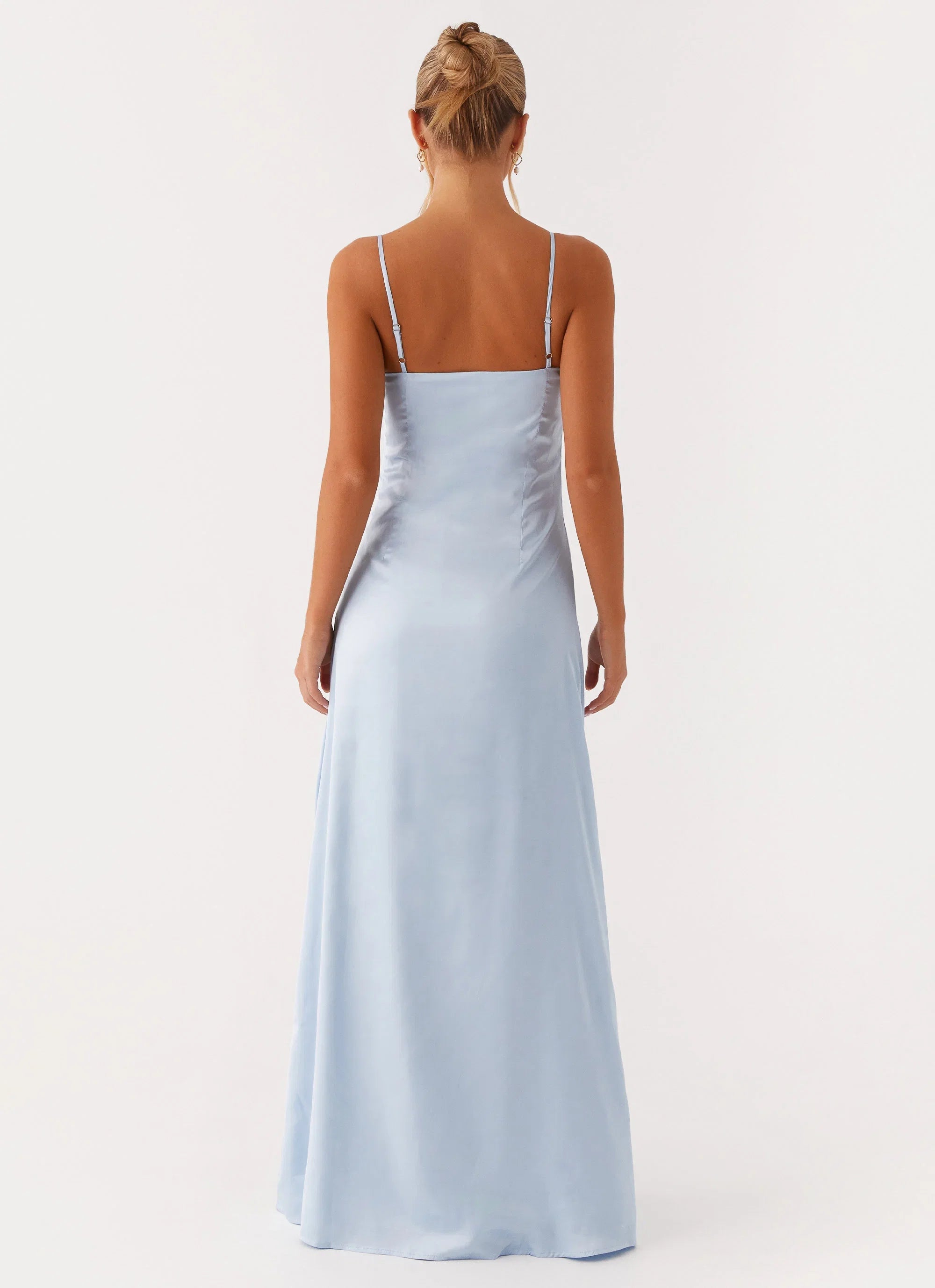 Aster Bloom Maxi Dress Blue
