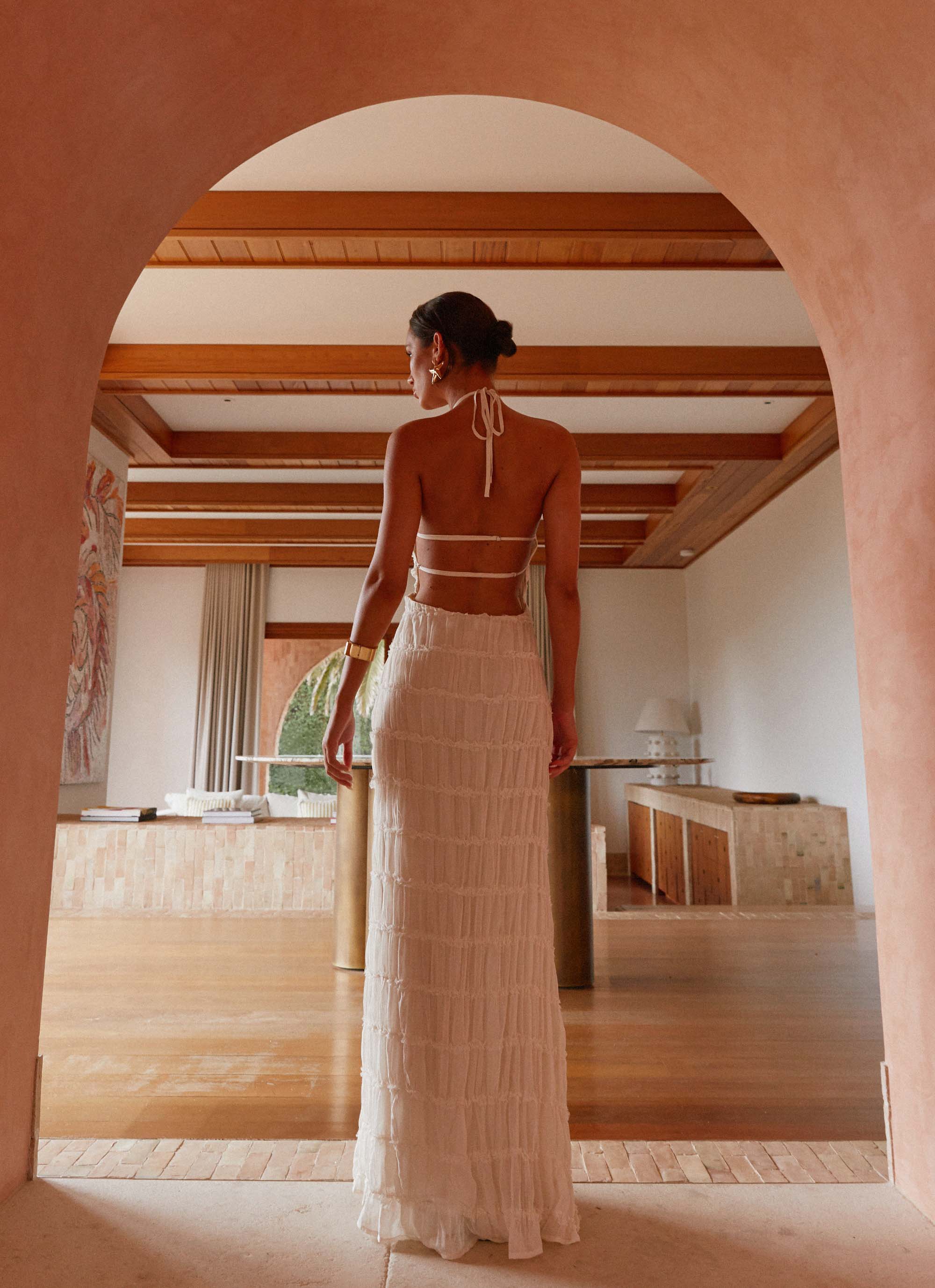 Aullie Maxi Dress Ivory