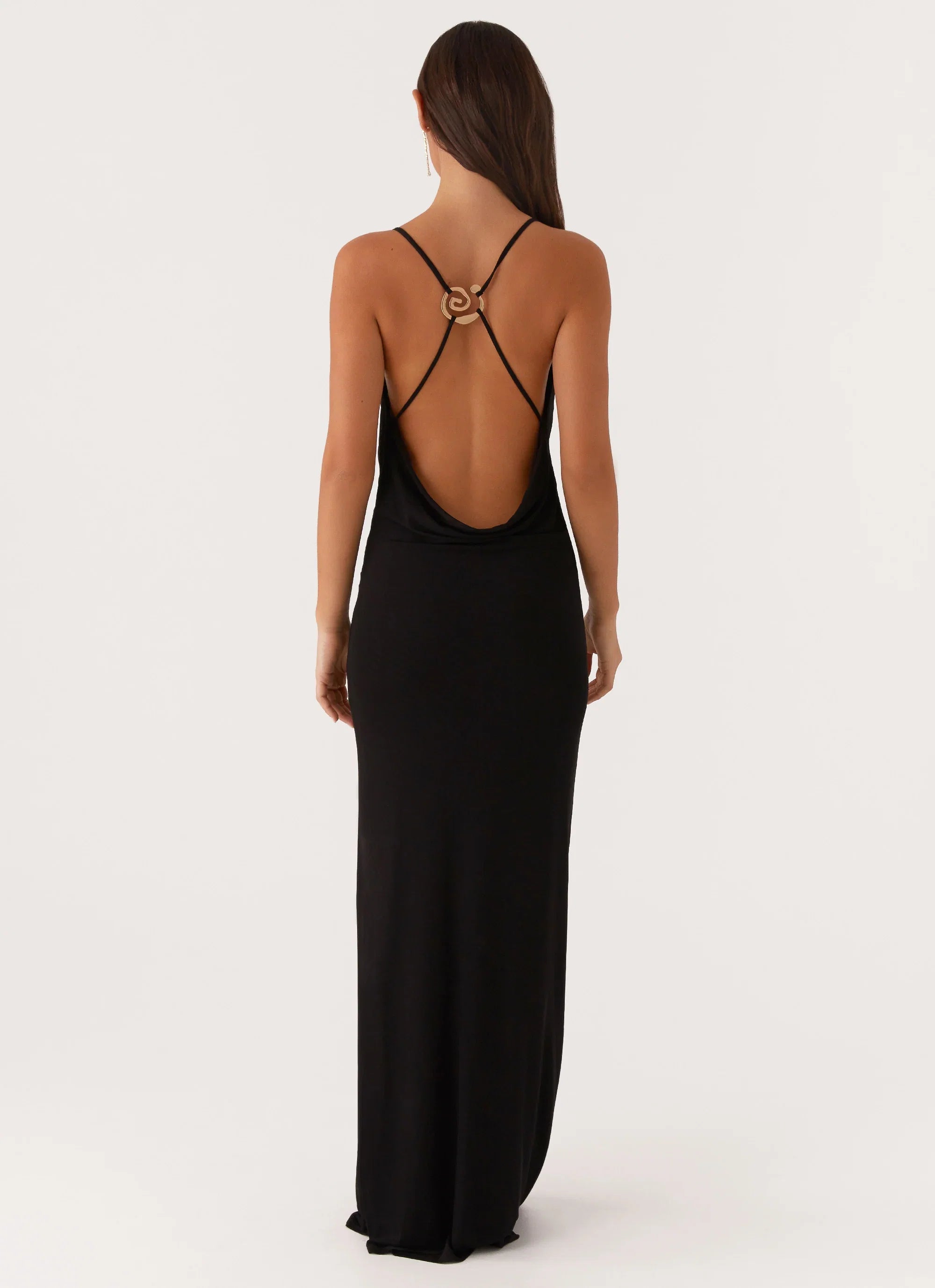 Game Player Maxi Dress Black