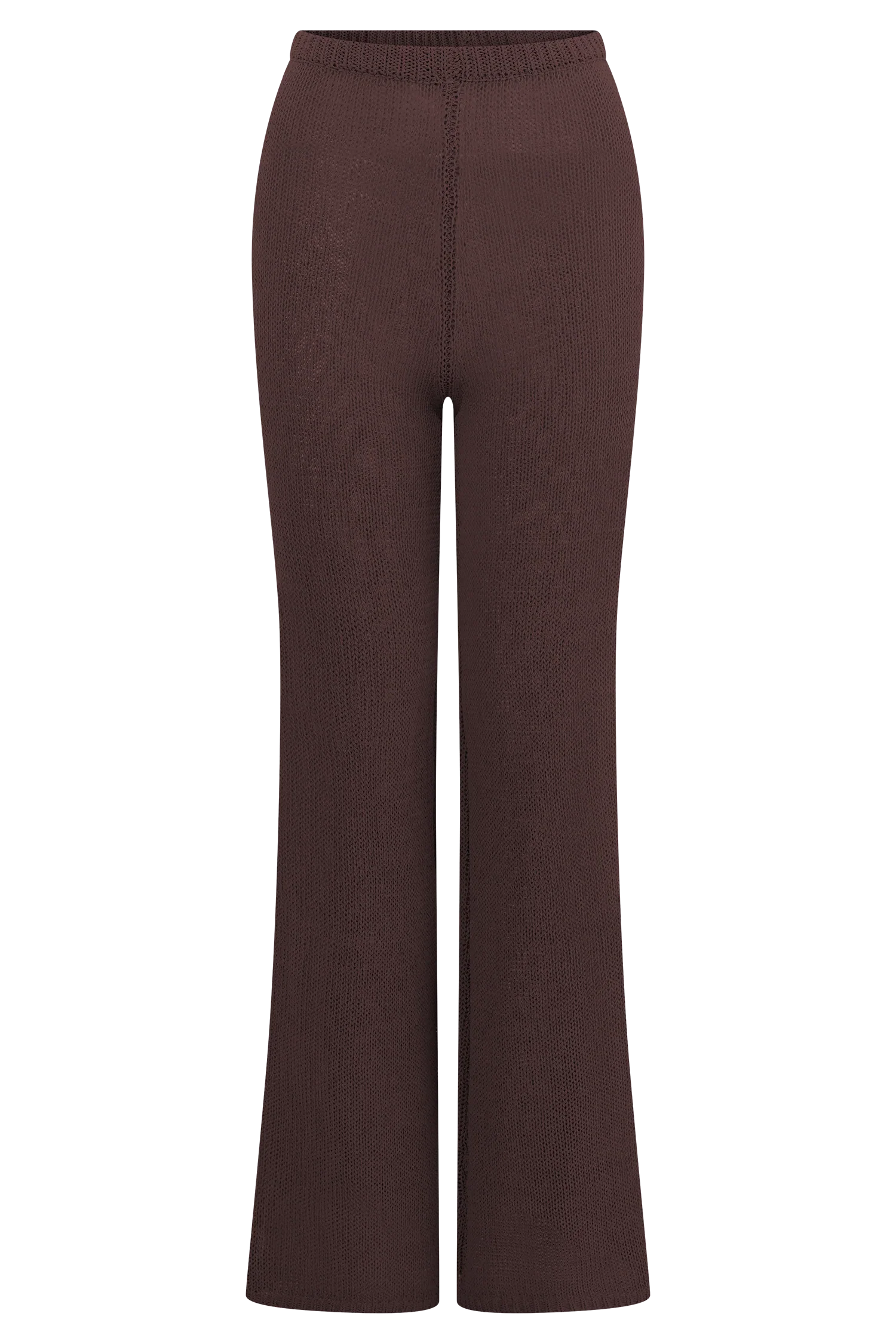 Malani Wide Leg Knit Pants Chocolate