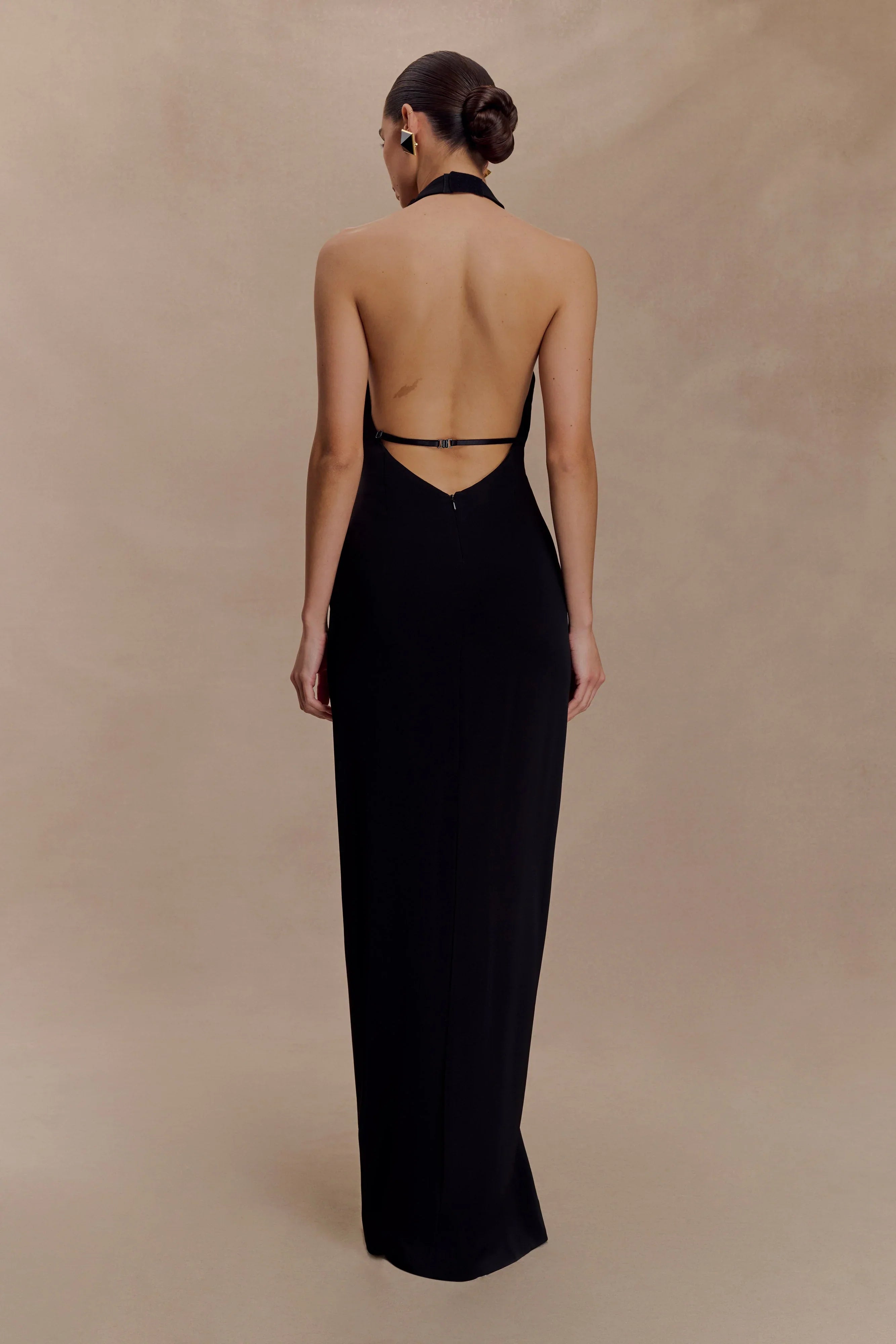 Vivianne Low Neck Maxi Dress Black