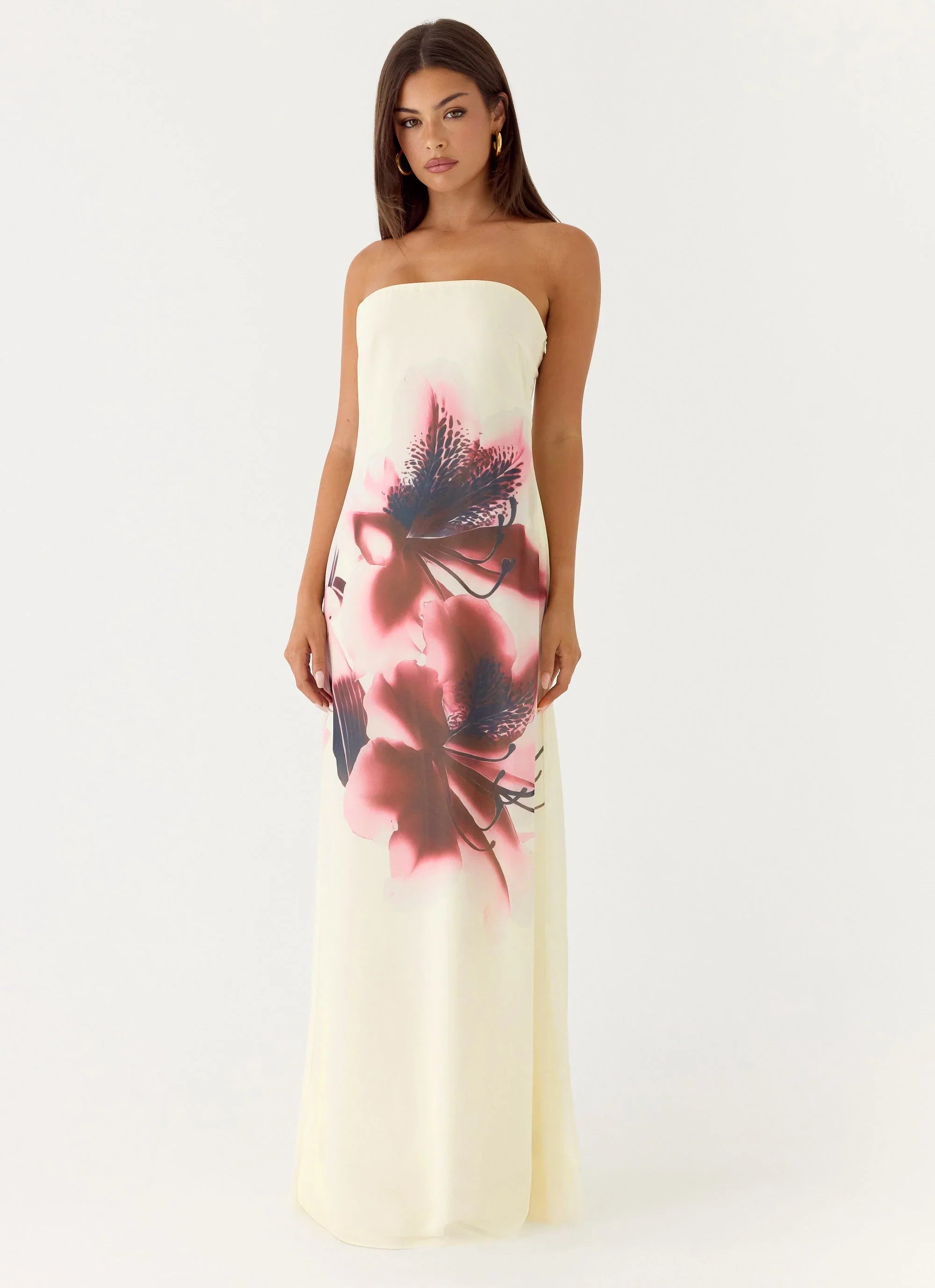 Lariettea Strapless Maxi Dress Velvet Bloom