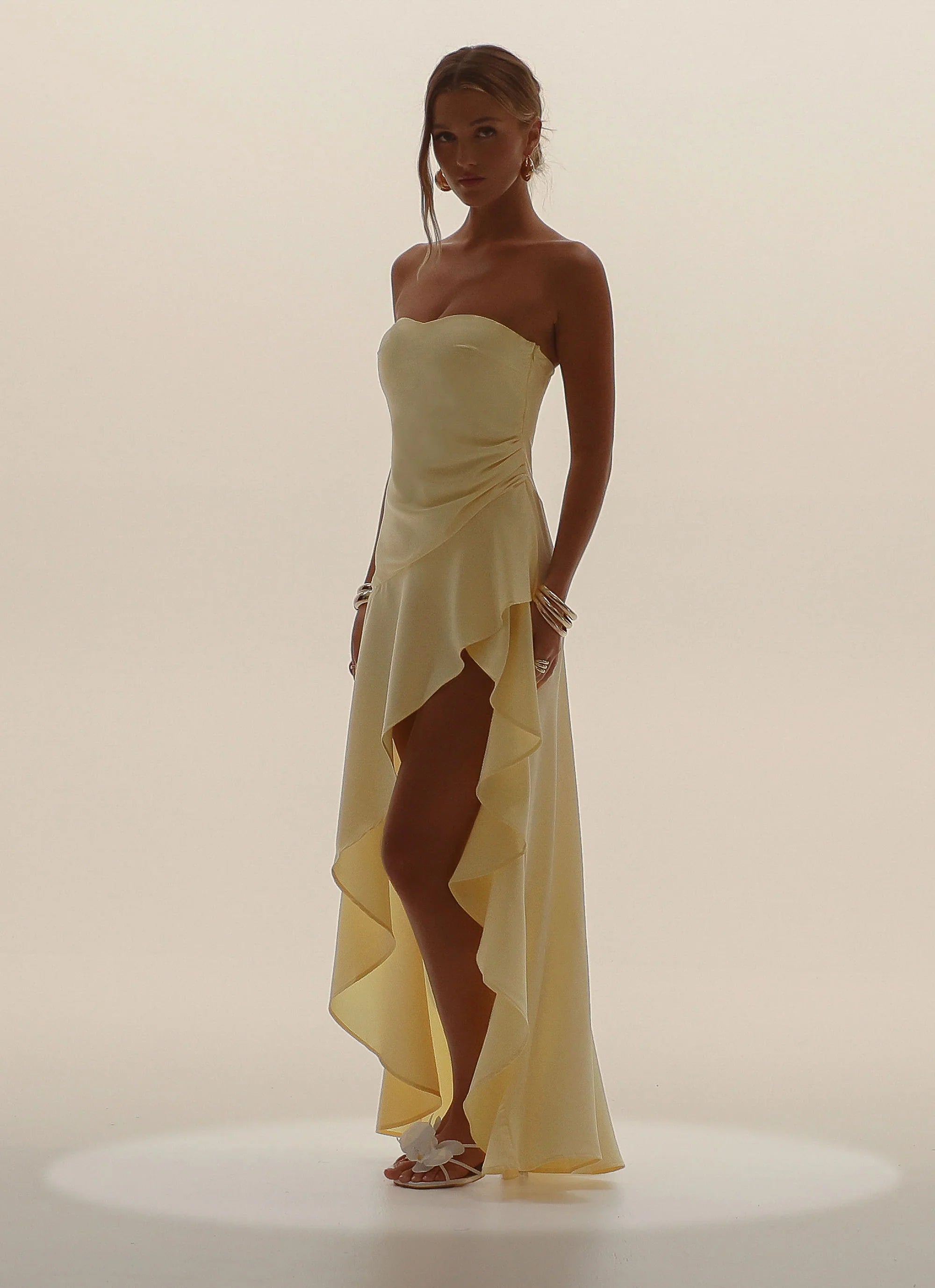 Bodie Maxi Dress Pastel Yellow