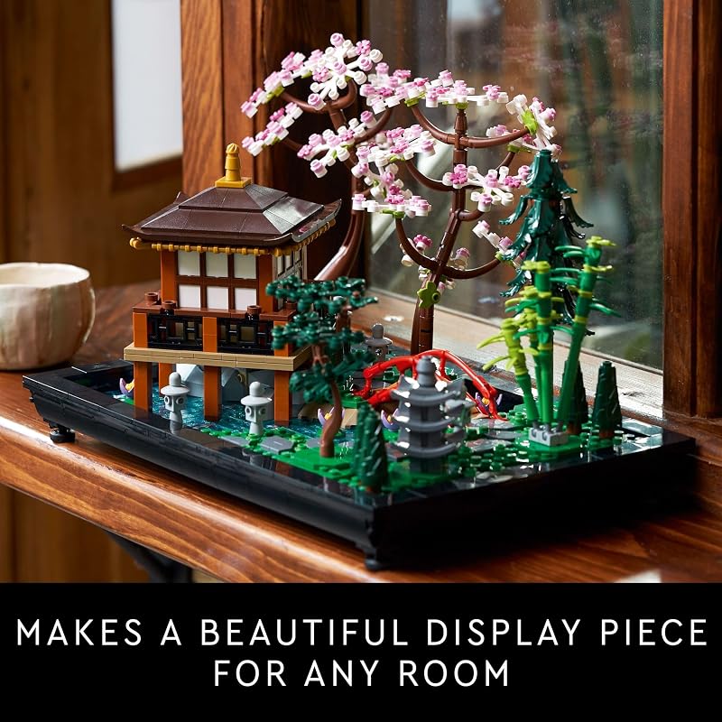 LEGO Icons Tranquil Garden Building Set Detailed Japanese Zen Garden DIY Kit for Adults Ages 18 Gift for Birthday Building Block Set for Home Decor 10315