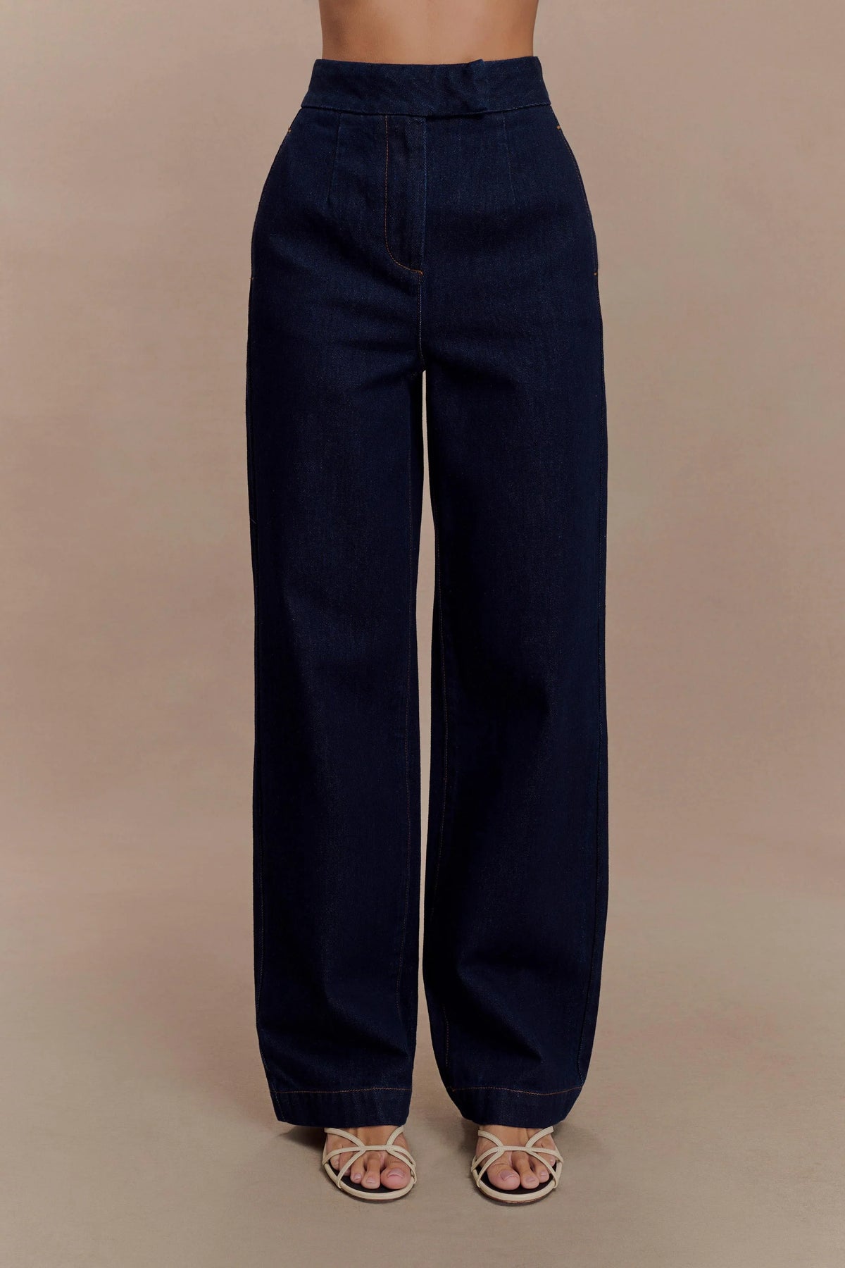 Rayne Wide Leg Denim Jeans Indigo Blue