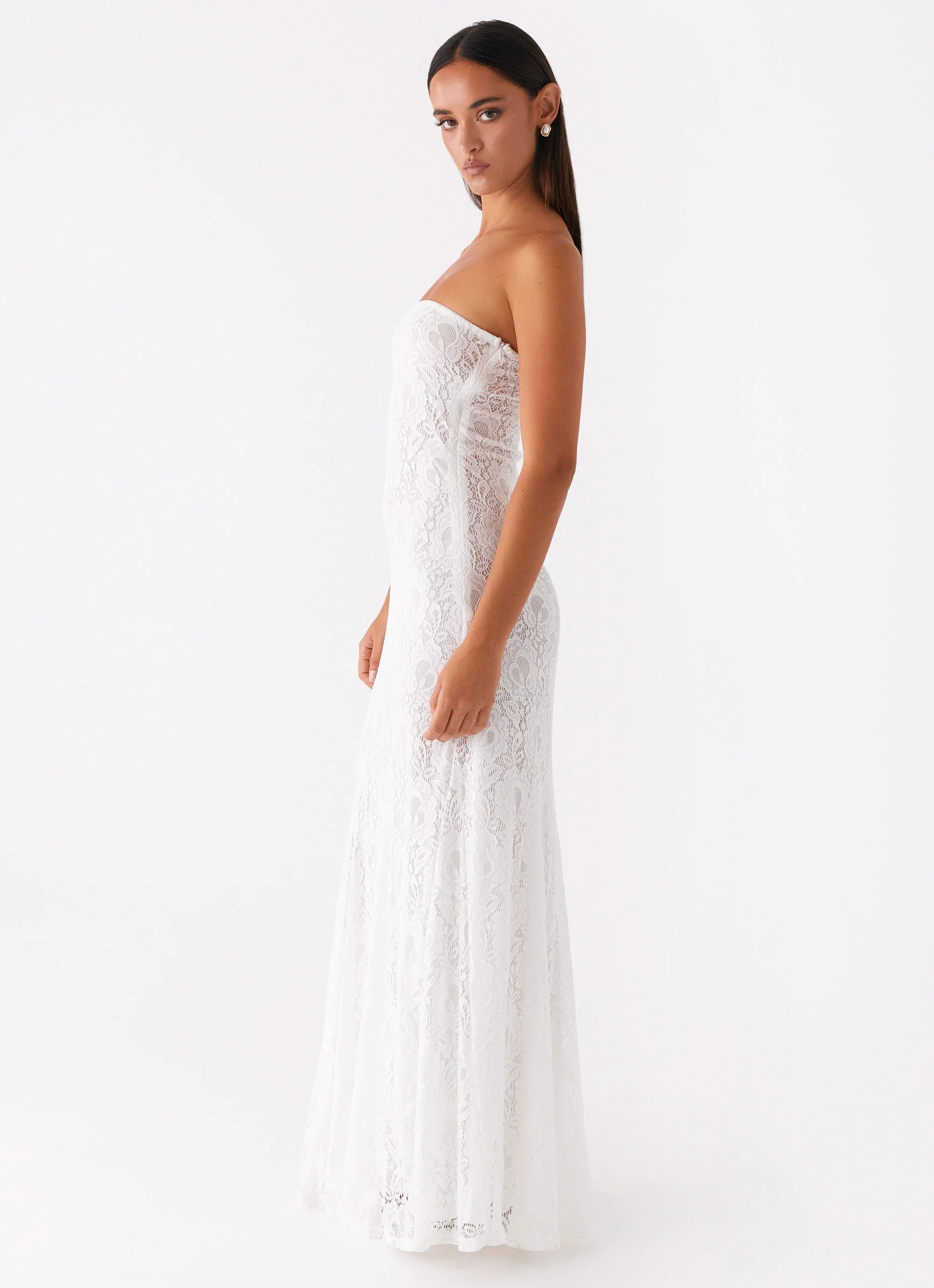 Lolita Lace Maxi Dress Ivory