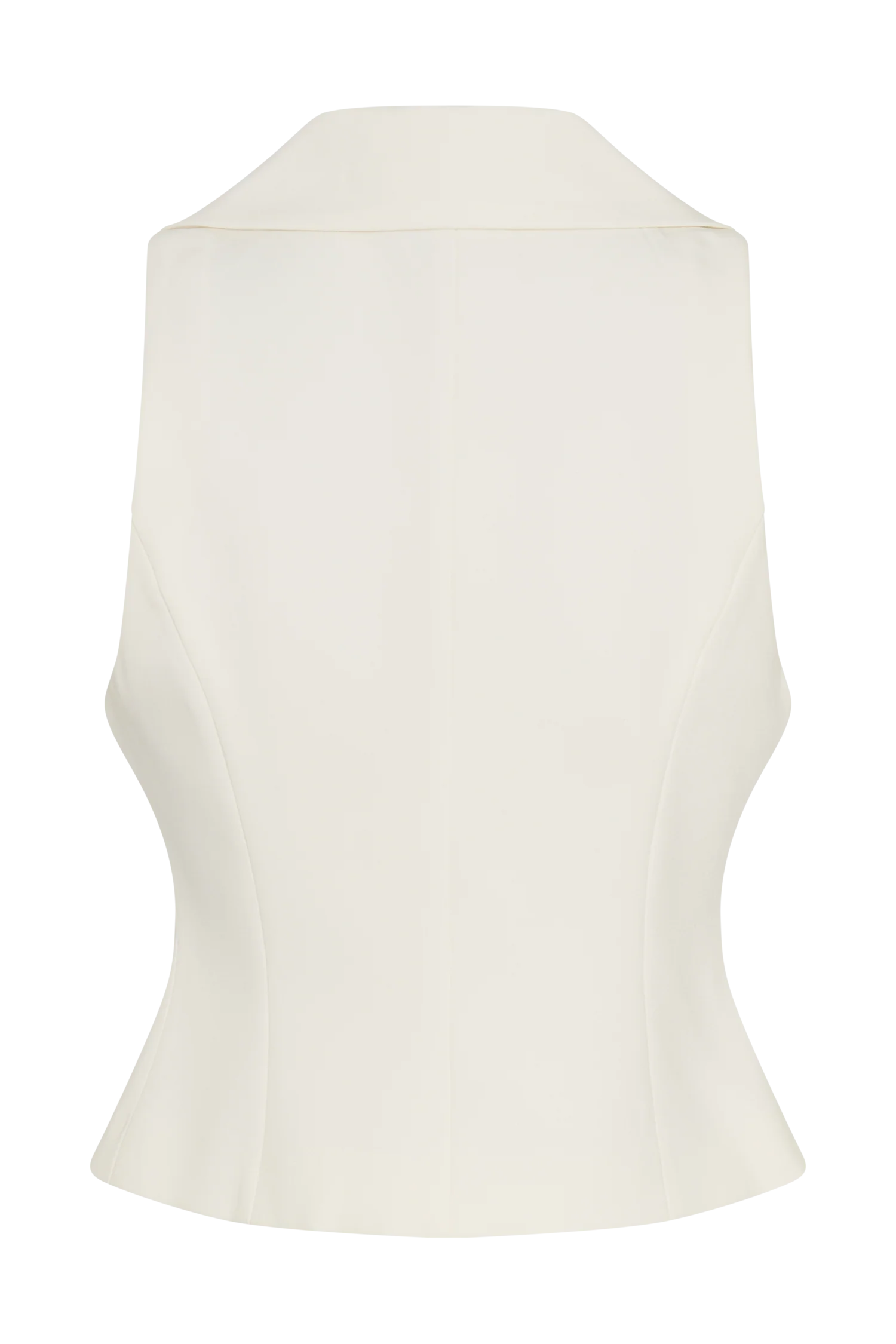 Alix Mixed Button Vest Ivory