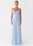 Natalya Maxi Skirt Pale Blue
