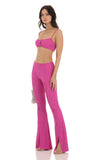 Crinkle Two Piece Set in Pink