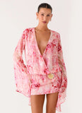 Junia Long Sleeve Mini Dress Pink