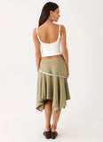 Zafira Midi Skirt Pale Olive