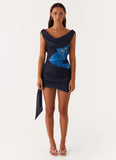 Good Fortune Mini Dress Navy