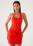 Olandria Mini Dress Tangerine