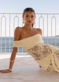 Gracie Twist Maxi Dress Yellow