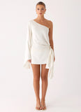 Statement Hour One Shoulder Top Ivory