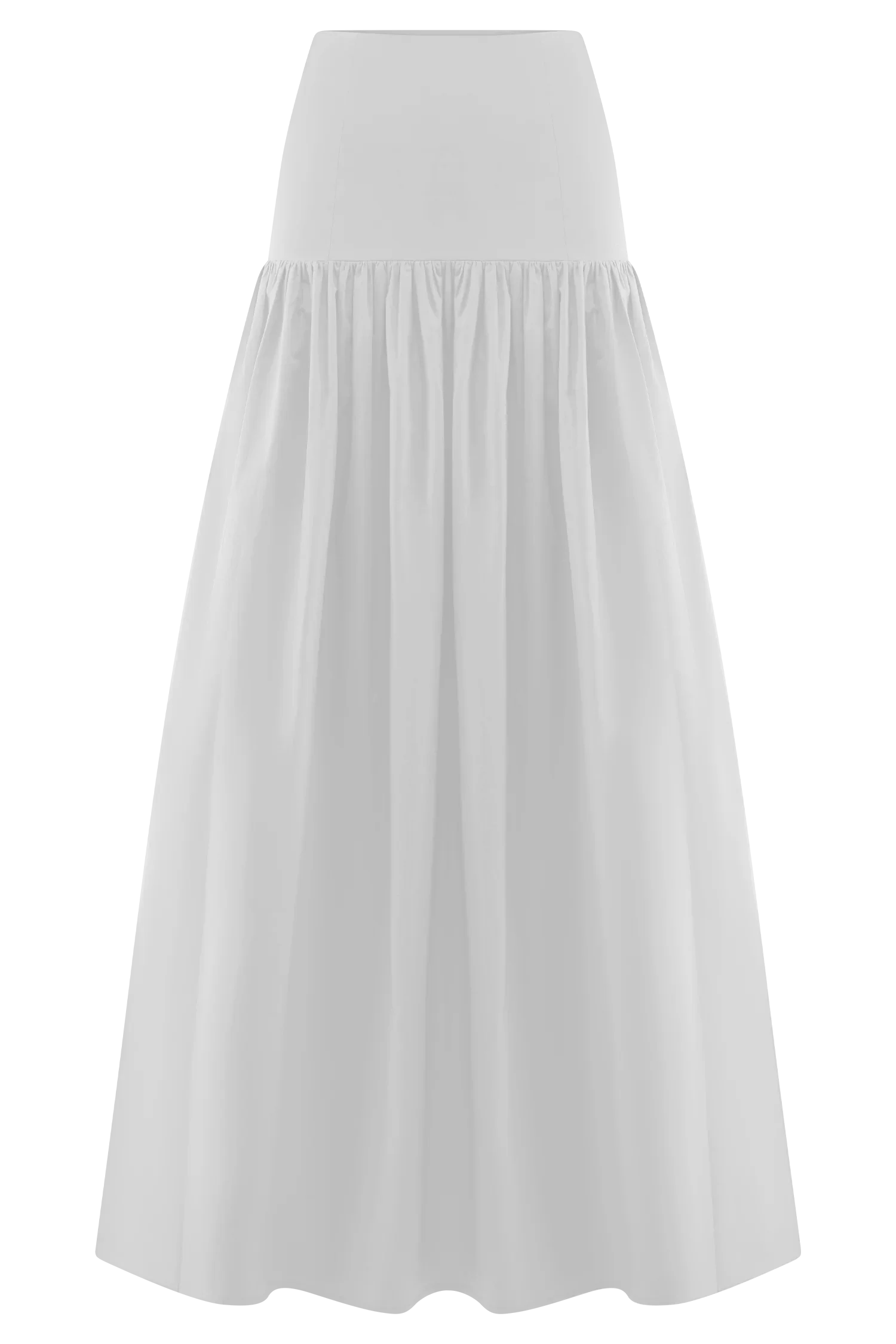 Autumn Maxi Skirt White
