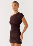 Liana Mini Dress Chocolate