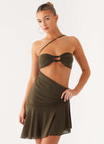 Islander Mini Dress Khaki