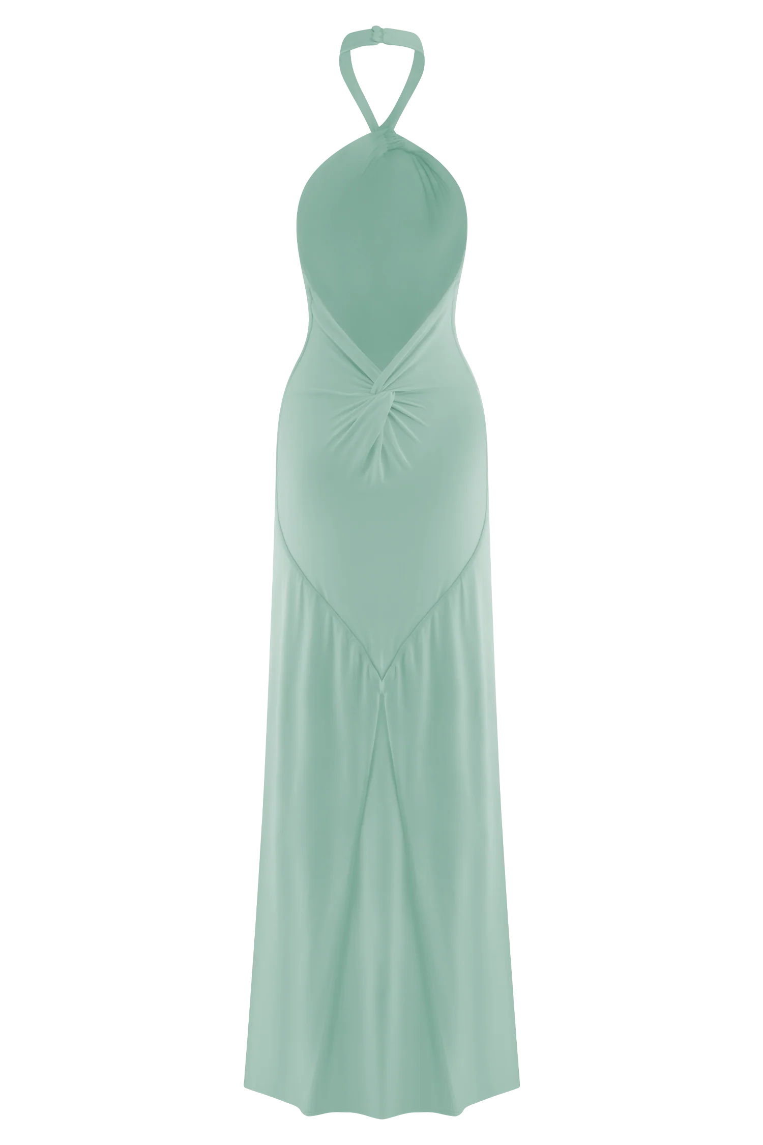 Elyna Slinky Halter Maxi Dress Lagoon