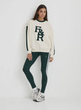 Cream FR Branded Relaxed Oversized Sweatshirt