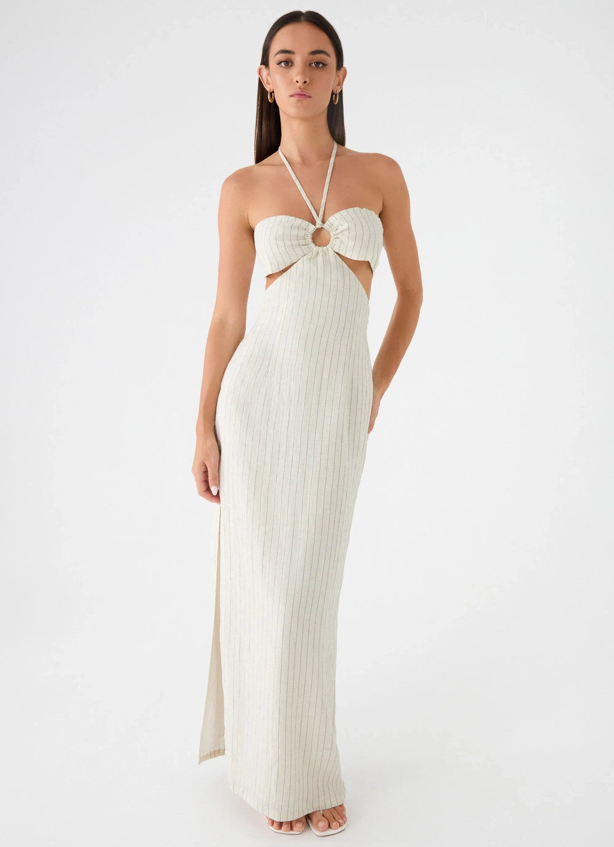 Laid Bare Maxi Dress Desert Stripe