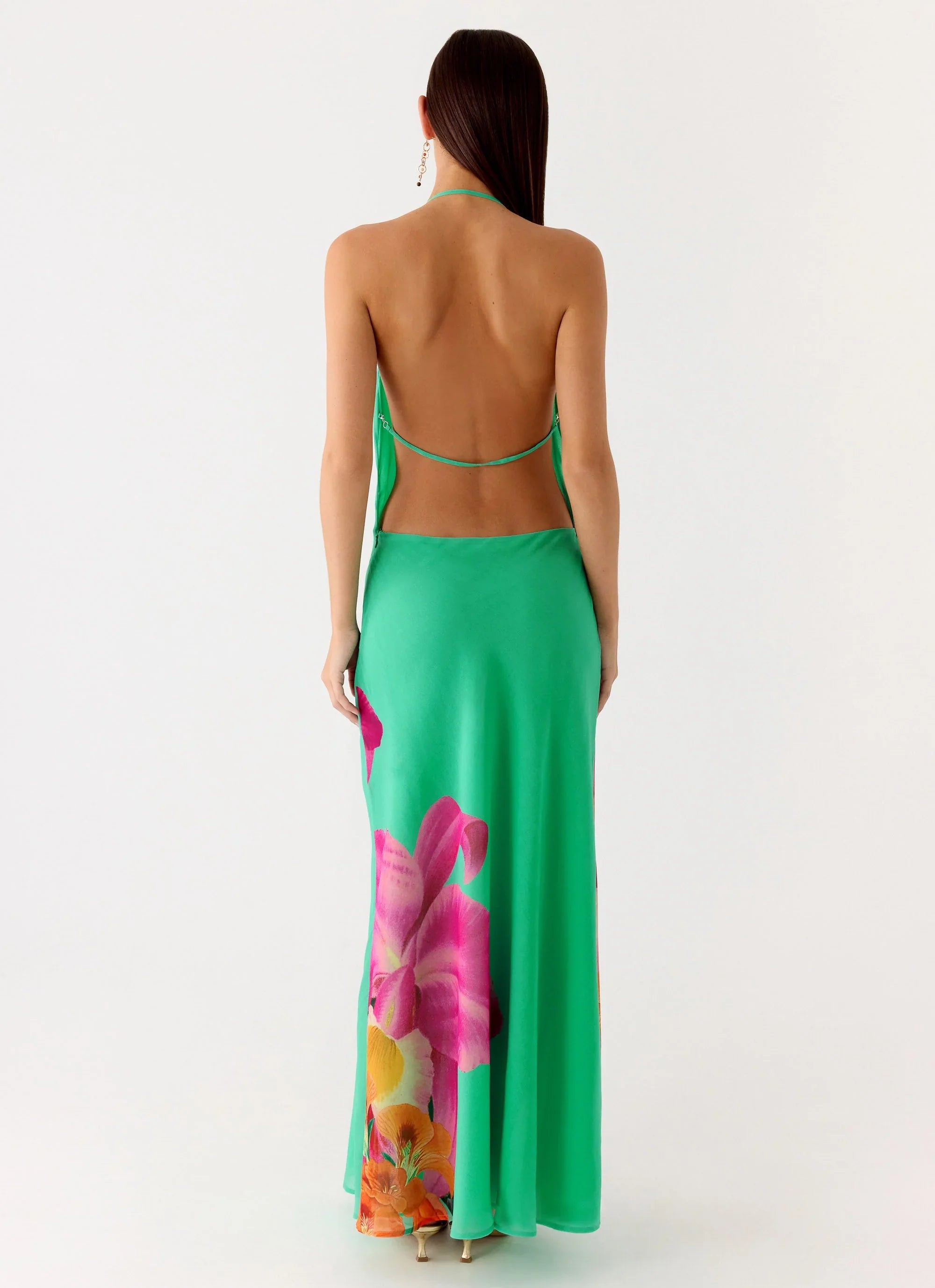 Morning Crush Cowl Maxi Dress Jungle Bloom