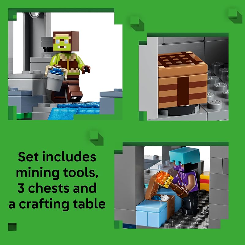 LEGO Minecraft Ghast Station 21597 Building Toys for Boys Girls Ages 9 Sturdy Build for Pretend Play 8 Minecraft Figures 754 pieces Gift for Gamers