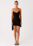 Spiced Sunset Mini Dress Black