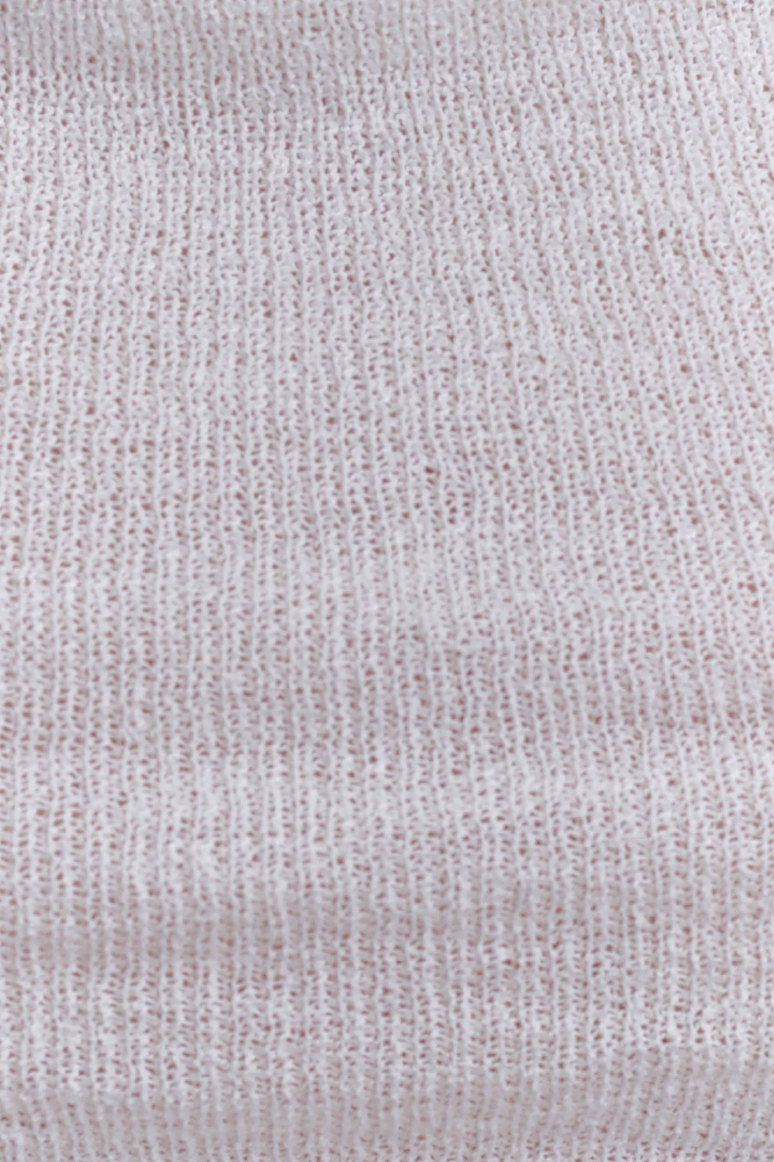 Elowen Knit Cowl Long Sleeve Top White