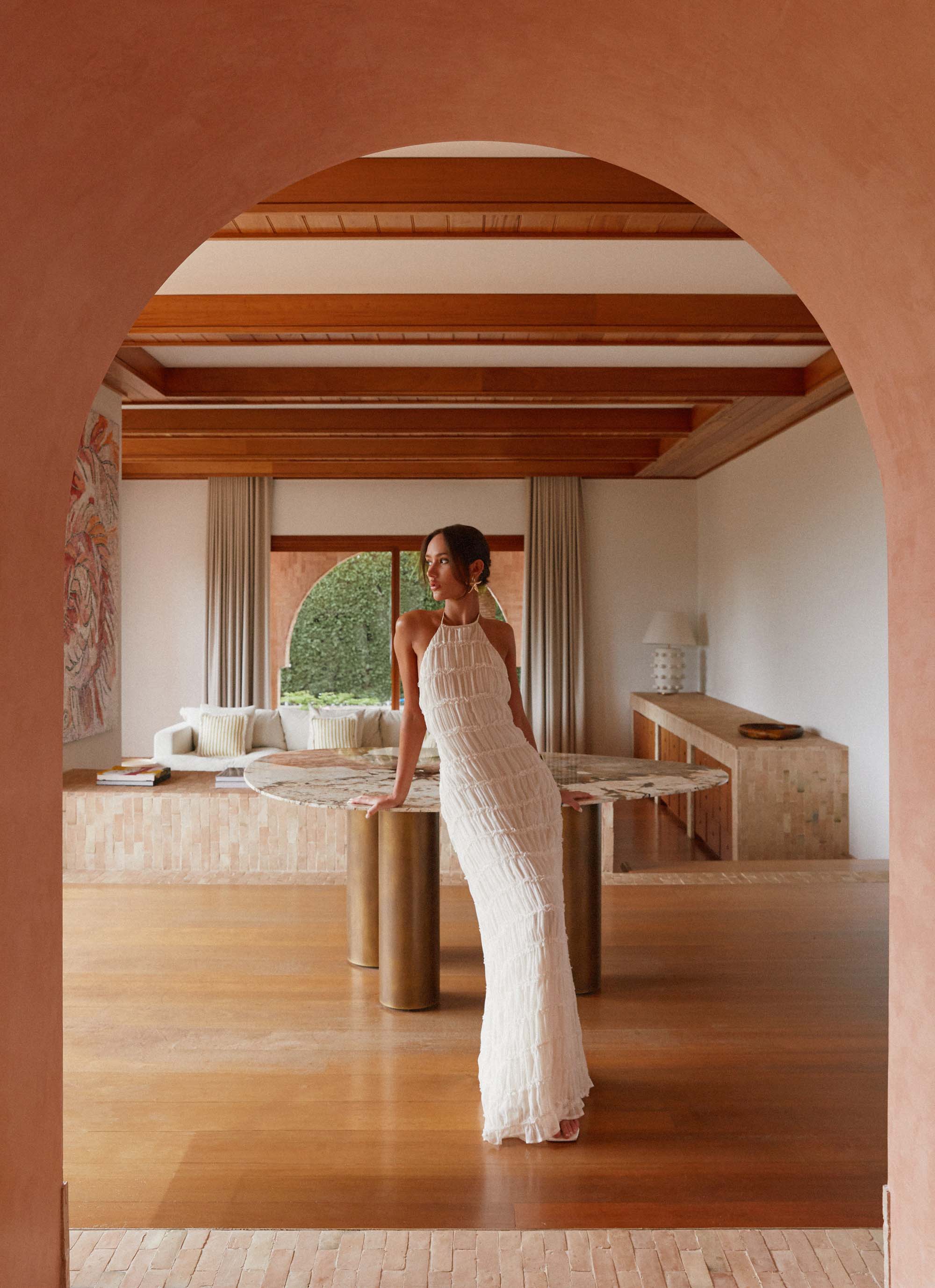 Aullie Maxi Dress Ivory