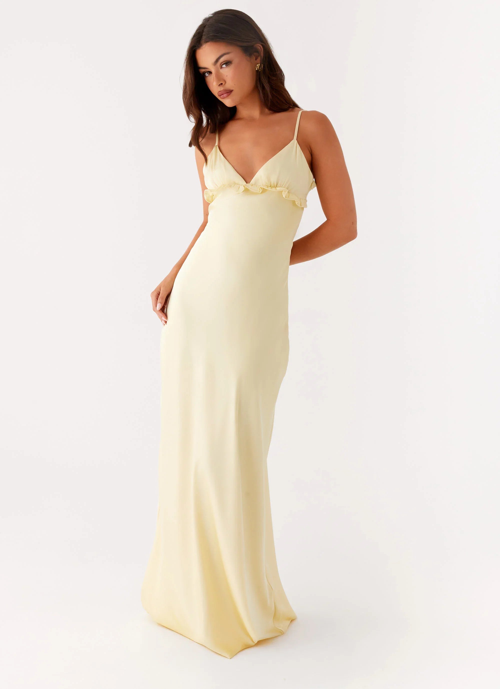 Elona Maxi Dress Baby Yellow