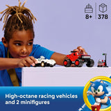 LEGO Sonic the Hedgehog Silvers Car vs Knuckles Monster Truck Building Toy for Boys Girls Racing Playset W Silver Knuckles Minifigures for Kids Ages 8 Gift Idea for Birthdays 77118