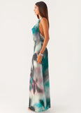 Lost At Sea Maxi Dress Sea Splash