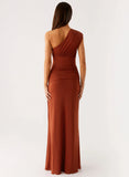 Glimmer Maxi Dress Rust