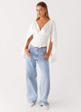 Jennifer Long Sleeve Corset Ivory