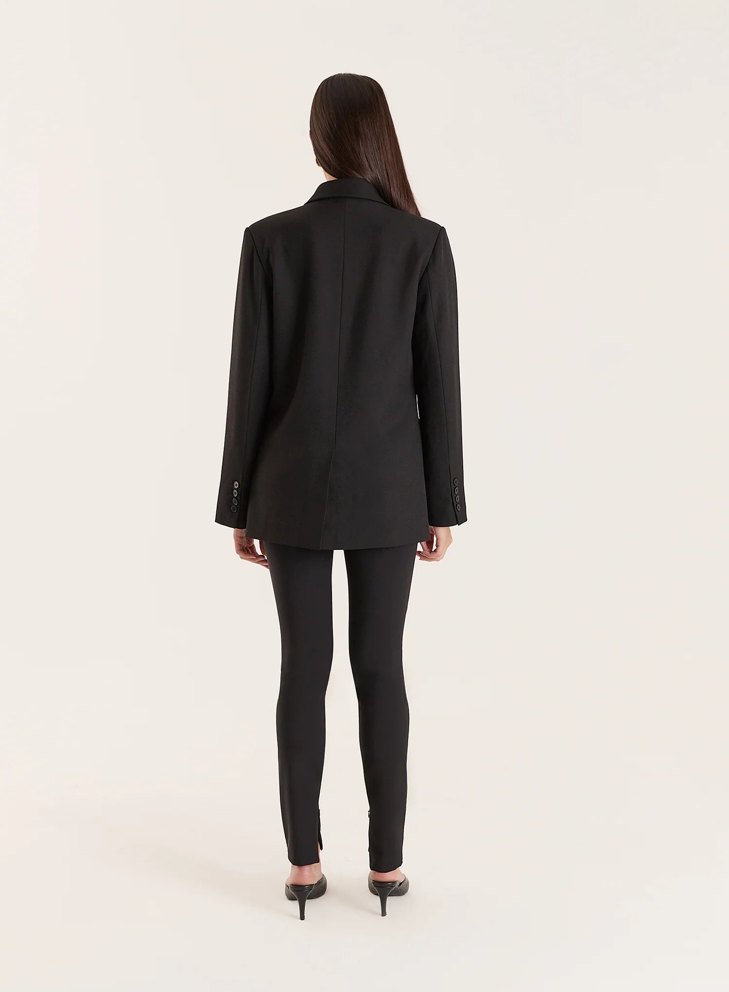 Black Slim Fit Tailored Stretch Trouser