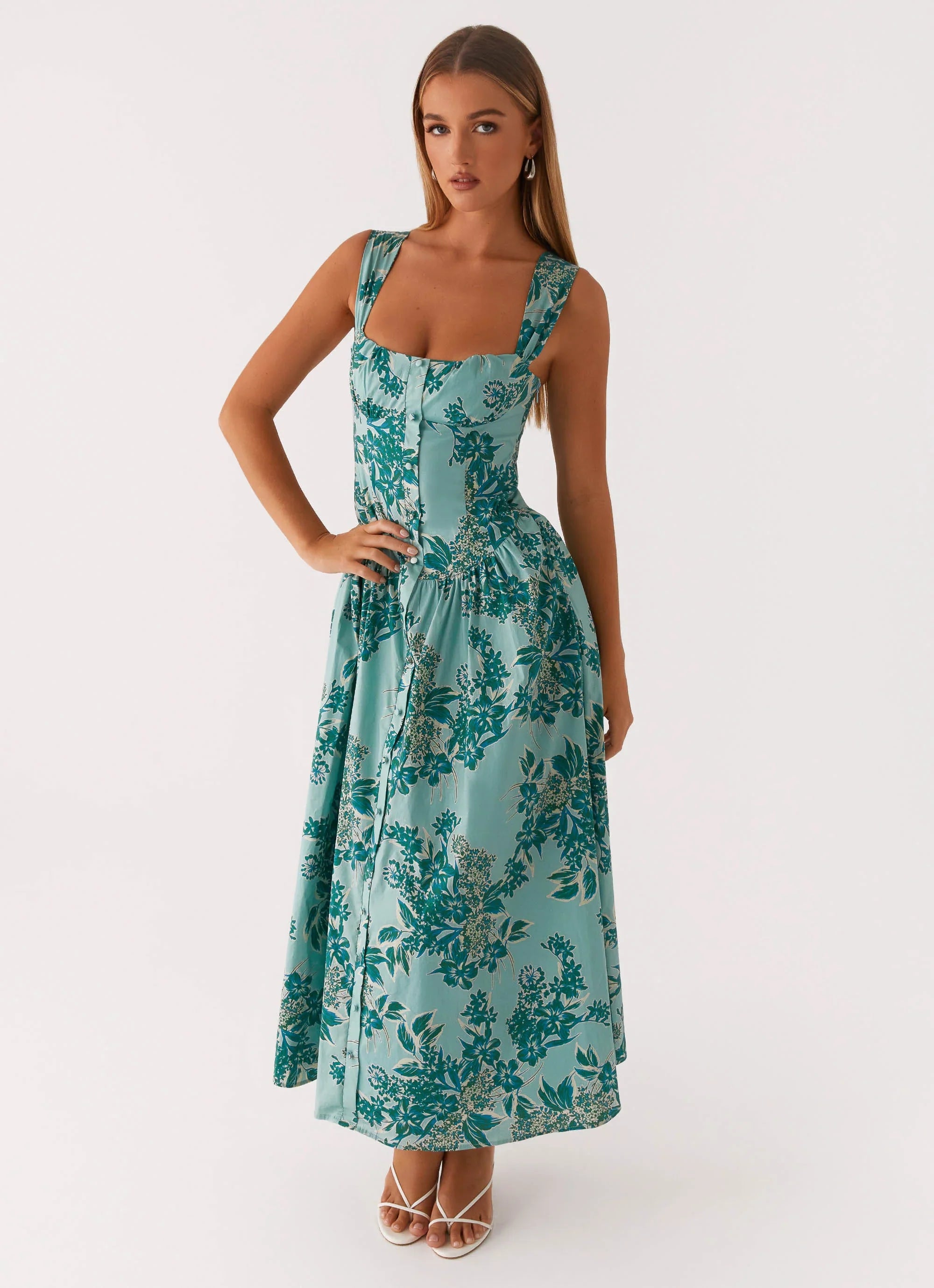 Emmalina Midi Dress Cloud Nine Floral