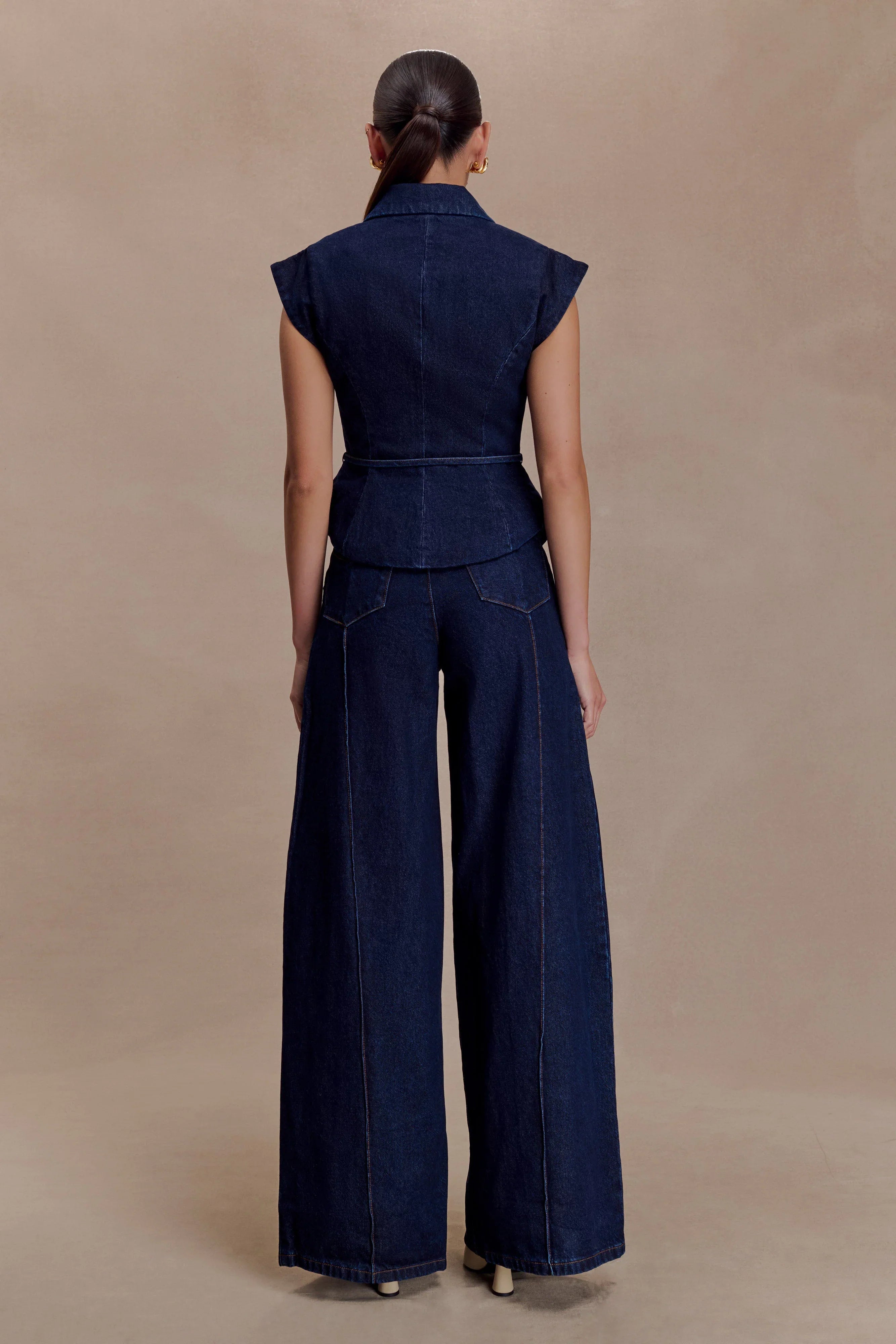 Beatrix High Rise Denim Jeans Indigo Blue