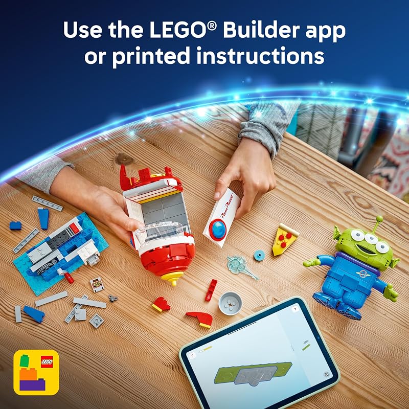 LEGO Disney and Pixar Toy Story Alien with Pizza Planet Rocket Ride Building Toy for Girls Boys Ages 9 Disney Gift Idea Kids Bedroom Decor 43307