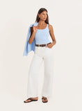 Blue Knitted Vest Top