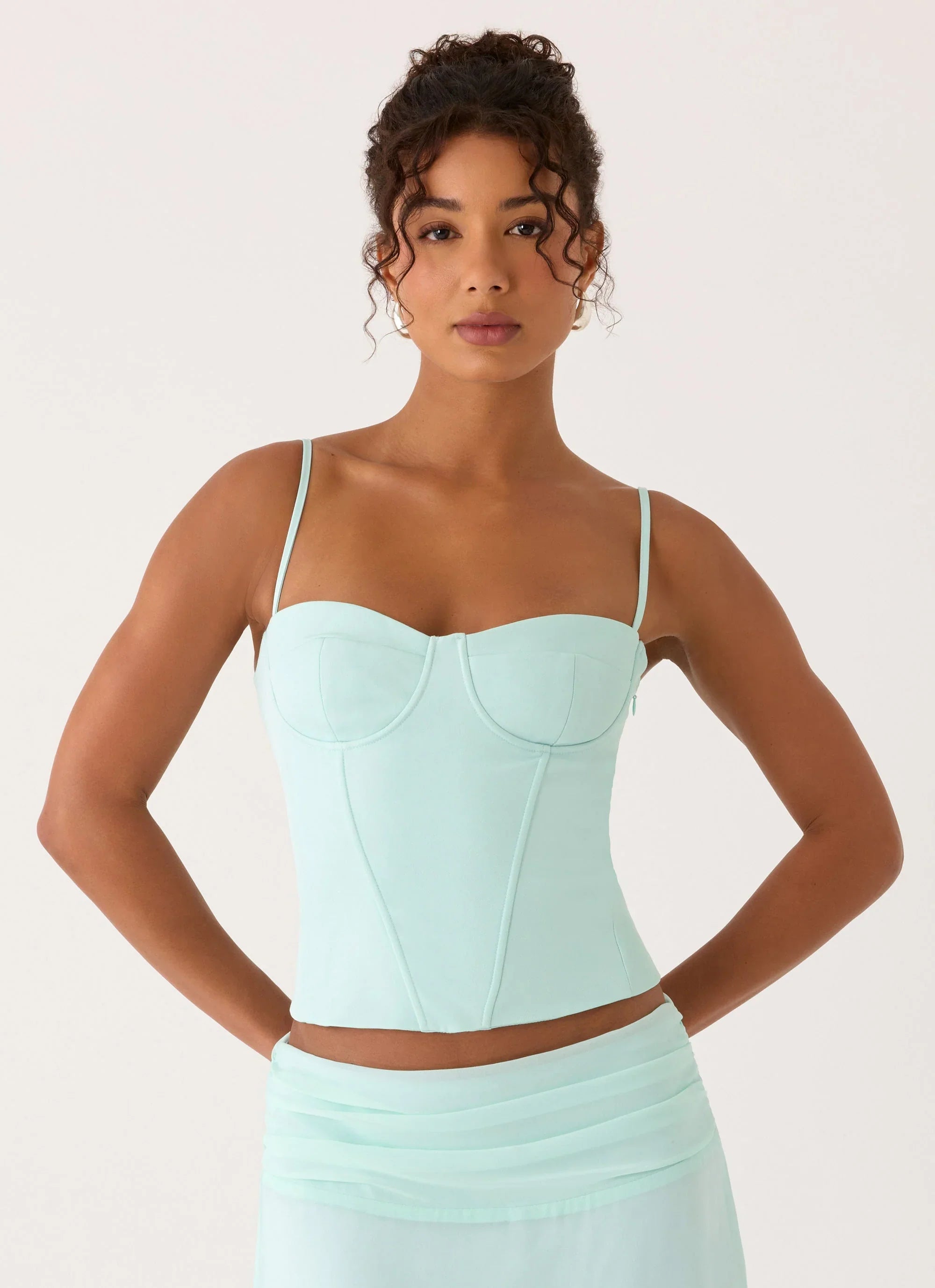 Tayana Corset Top Pistachio