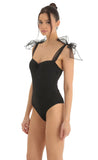 Bow Bodysuit in Black