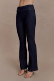Shelly Flared Denim Jeans Washed Indigo Blue