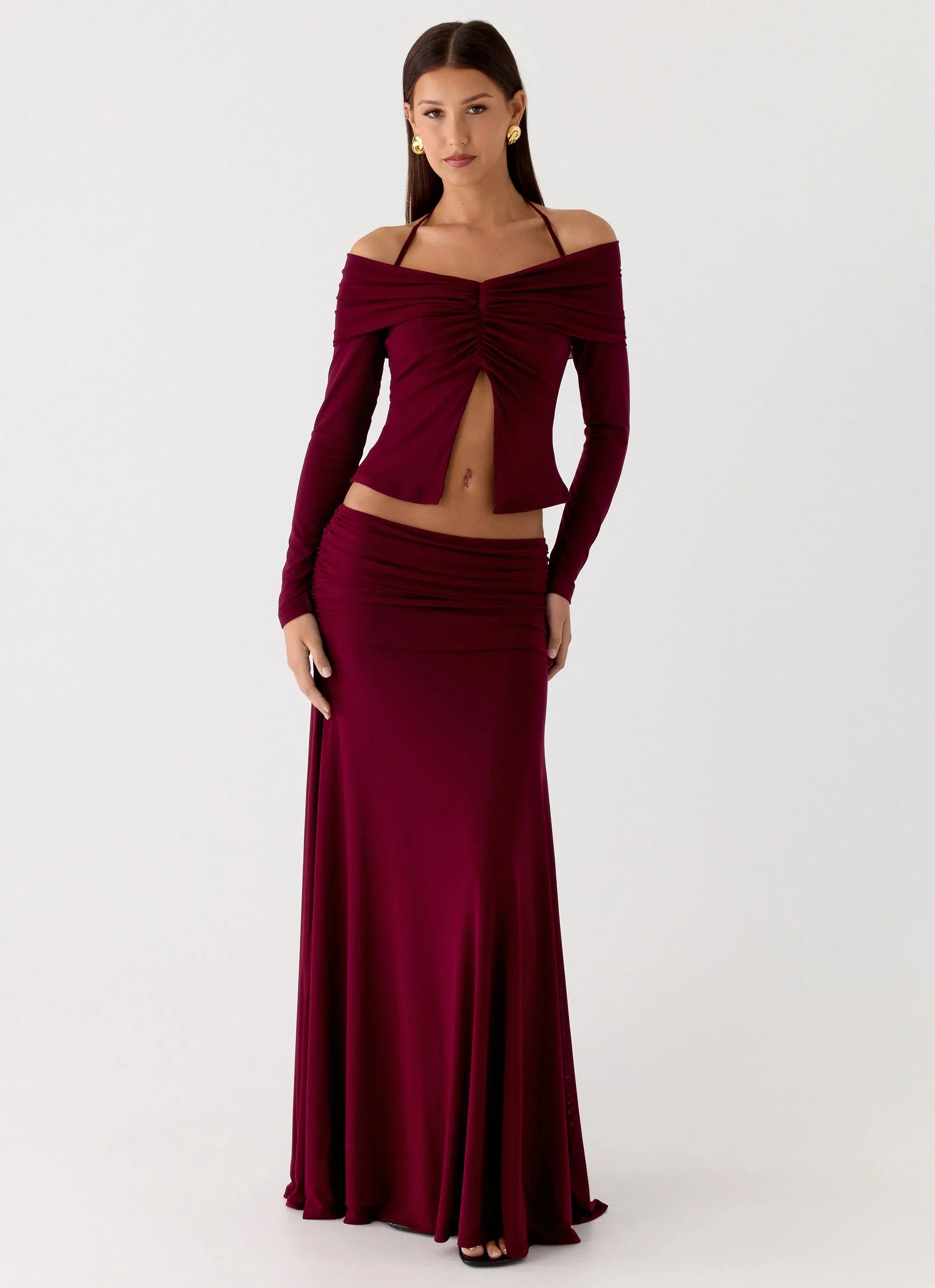Thorness Maxi Skirt Plum