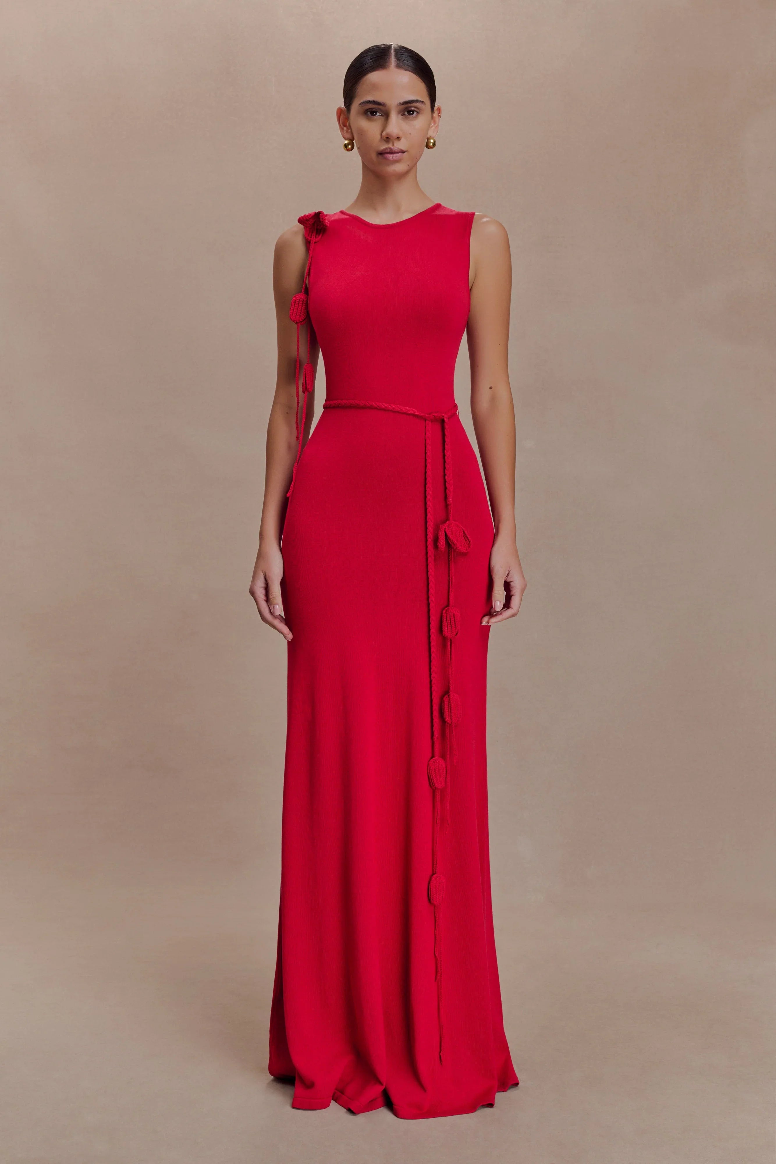 Monay Tulip Maxi Dress Raspberry