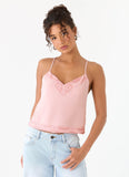 Avania Beaded Top Pink