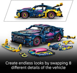 LEGO Technic Custom Garage Ford Mustang GT Car 42236 Customizable Building Toys for Boys Girls Ages 10 Toy Car for Display for Bedroom 973 pieces Gifts for Kids