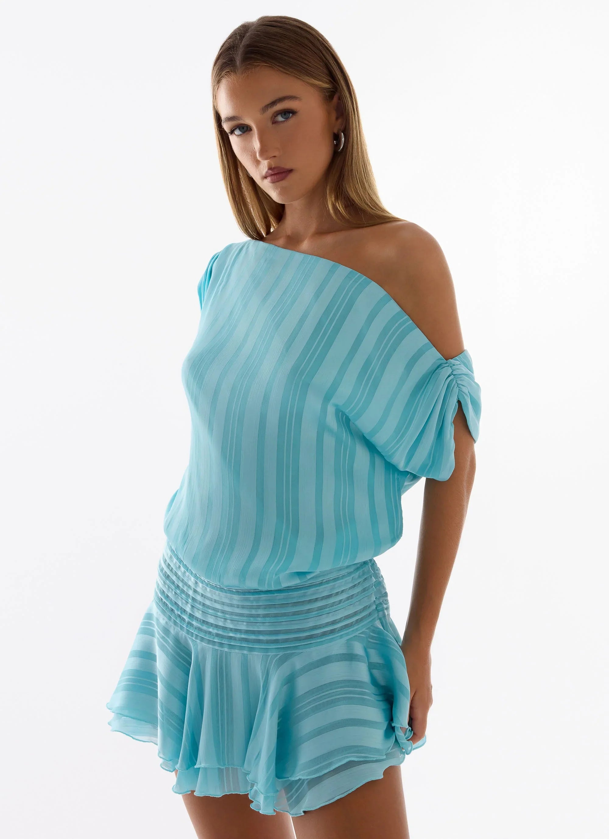 Lowey Mini Dress Pale Blue