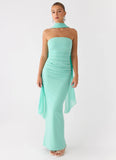 Libra Maxi Dress Aqua